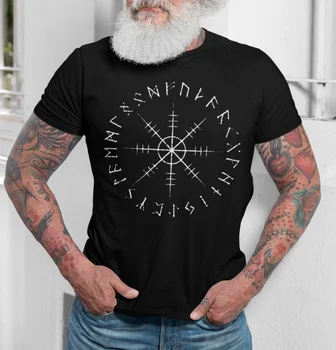 Шлем благоговения -Норвежская футболка Odin Thor Ragnarok Loki Viking из 100% хлопка С Круглым вырезом, Летняя Повседневная Мужская футболка с коротким рукавом, Размер S-3XL