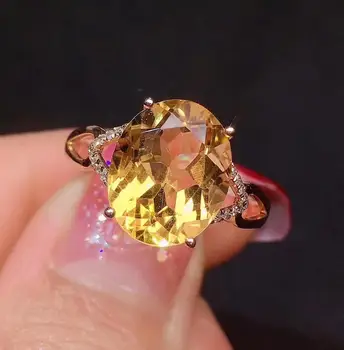 Кольцо с цитрином Y402 из золота 18 карат AU750, натуральный Цитрин, 3,6 карата, Шикарные бриллианты, подарок на Годовщину для женщин, Изящные кольца