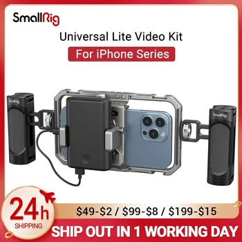 SmallRig Universal Phone Cage Rig Video Kit Для iPhone 13 Pro /pro Max Hand Grip Filmmaking Case Для iPhone Серии 3611