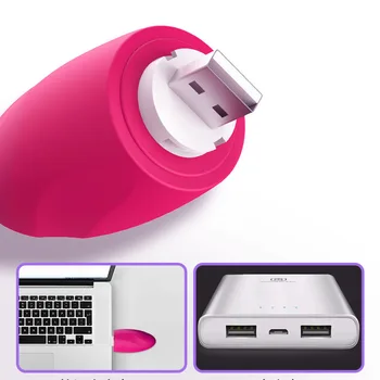 Беспроводная вибрация Jump Egg USB-перезаряжаемый массажер для клитора, Вибрирующие любовные Водонепроницаемые секс-игрушки для женщин, Сквирт для клитора