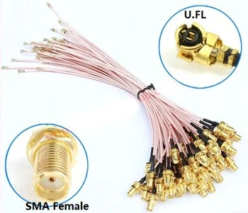 15 см UFL IPEX/IPX к разъему SMA с косичкой антенна RF-SMA женский WIFI GSM GPS RG178 кабель для MC7710/MC7700/MC7304/MC7430/MC7455