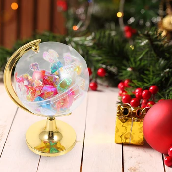 5 шт. Пластиковых коробок для конфет в форме шара, креативная упаковка для сладостей в виде шоколадных шариков, Свадебная вечеринка, Рождество, Подарок на Хэллоуин.