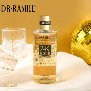 DR.RASHEL 24K Gold Тоник для лица с эссенцией Сужает поры, Увлажняет, Разглаживает морщины, Вода для ухода за кожей, сыворотка для лица 300 мл
