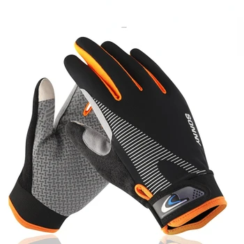 Мужские и женские перчатки для фрисби с полными пальцами, нескользящие перчатки для езды на велосипеде с сенсорным экраном, для гольфа, солнцезащитные перчатки
