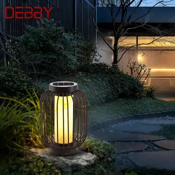 DEBBY Outdoor Modern Lawn Lamp Dolomite LED Винтажное Солнечное Освещение Водонепроницаемый IP65 для Внутреннего Фонаря Патио Сада