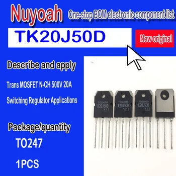 TK20J50D K20J50D Совершенно новый оригинальный точечный инвертор, широко используемый полевой транзистор 20A50V с Переключающим Регулятором