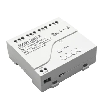 Scimagic eWeLink 5V 7V-32V 85-250V 4-Канальный WiFi Модуль Дистанционного Управления Реле-Переключателем APP Remote Control Work Alexa Google Home