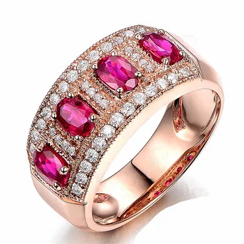 Обручальные кольца цвета розового золота MOONROCY, CZ, кубический цирконий, многообещающее кольцо с геометрическим рисунком для женщин и девочек, прямая доставка Оптом