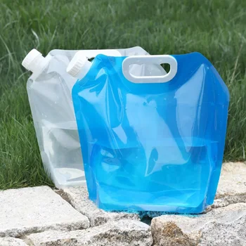 2,5-литровая складная портативная сумка для воды Спортивный контейнер для хранения, Кувшин, бутылка для путешествий на открытом воздухе, кемпинга, пешего туризма, Складная сумка для воды с ручкой