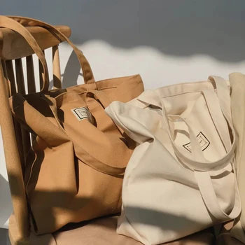 Оптовая продажа, 100 шт./лот, Экологичные Модные Многоразовые хозяйственные сумки-тоут из натурального хлопка без логотипа для женской одежды