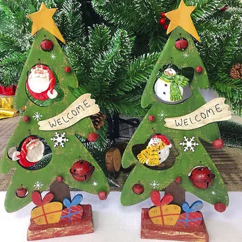 2023 Новые Рождественские Деревянные Милые поделки из дерева, Елочные украшения для дома, Рождественские подарки своими руками, Детские игрушки, Новый Год # t2g