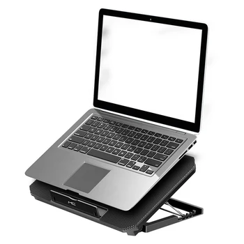 Кулер для ноутбука с 2 вентиляторами Подставка Для Охлаждения ноутбука С Низким Уровнем шума Дизайнерская Подставка Для Ноутбука с 4-уровневой Регулировкой высоты Двойной USB-кулер Для ноутбука