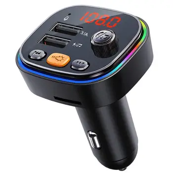 Автомобильный Mp3-плеер C20, совместимый с Bluetooth, Подключаемая карта / u-диск, Аудиоплеер для громкой связи, прикуриватель, Fm-передатчик
