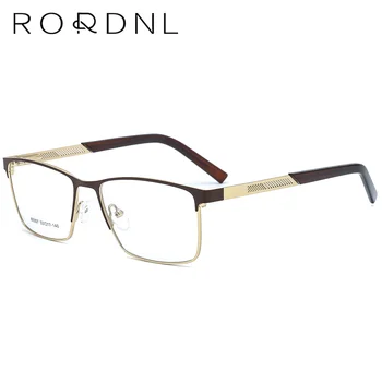 Мужские очки из сплава в оправе, Прямоугольные оптические очки для близорукости, фирменные очки по рецепту, высококачественные очки оптом оптом