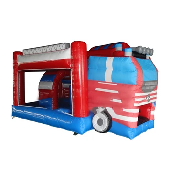 Горячий новый дизайн, изготовленный на заказ фабрикой надувной Прыгающий замок, моделирующий автобус из ПВХ, для игр детей на открытом воздухе