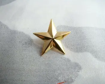 . 1 шт. Знак отличия бригадного генерала армии США 1 звезда, значок униформы золотого цвета