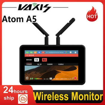 Монитор беспроводной камеры VAXIS ATOM A5 с диагональю 5,5 дюйма, дальность передачи 150 м, сенсорный экран 1920 * 1080, карта памяти 32 ГБ