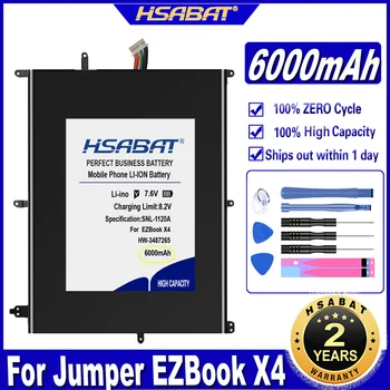 Аккумулятор HSABAT 30154200P 6000mAh для Jumper EZbook X4 BBEN N14W TH140A AK14 EXO Smart E17 HW-3487265 Batteries