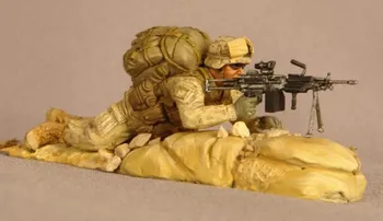 1/35 масштаб Modern Warfare армейский пистолет миниатюры пистолета Модель из смолы Комплект Моделей Бесплатная Доставка