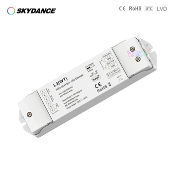 Skydance Одноцветная светодиодная лента 0/1-10V 2CH WiFi RF Кнопочный Диммер Tuya APP Cloud вкл/выкл Контроллер DIP-переключатель AC 110V 220V