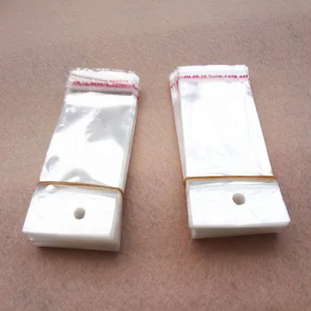 12x5,5 см 100 шт. Упаковка и дисплей для мелких ювелирных изделий из прозрачного пластика OPP, Прозрачные упаковочные пакеты Sacolas Plasticas, Полиэтиленовый пакет