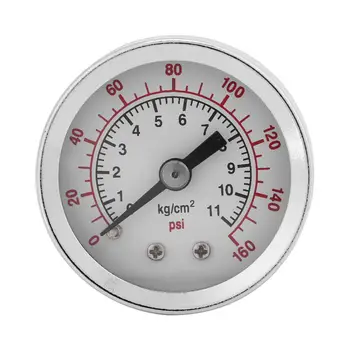 0-160PSI 1 / 8NPT Вакуумный / гидравлический манометр, манометр для измерения давления воды и масла