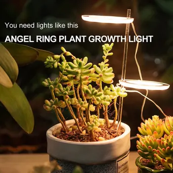 Лампа Спектра Для Выращивания растений с Питанием от USB, Имитирующая Солнечный Свет, Подходит для Комнатных Растений В горшках xobw