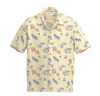 Летняя рубашка на пуговицах, повседневная гавайская рубашка с мультяшным рисунком, классный отдых для мужчин и женщин с 3D-принтом, новые модные топы 2023 года