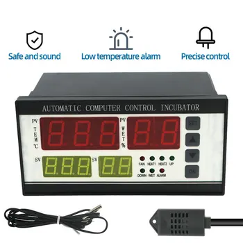 Цифровой контроллер инкубатора для яиц XM-18 Многофункциональный термостат-гигростат с датчиком температуры и влажности