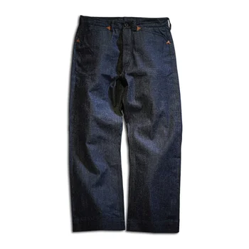 Джинсы для мужчин, широкие брюки из денима в стиле ретро, Мешковатые джинсы-карго, Свободные прямые брюки с высокой талией, Повседневный мужской комбинезон, Оригинальный