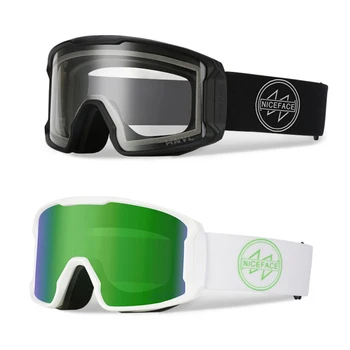 2022 Противотуманные Мужские лыжные очки Sport Mountain Man Снежные очки с двойными линзами Женские Лыжные очки Зимняя Женская Мотоциклетная маска