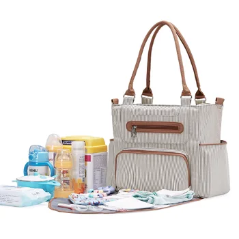 Сумка для мамы-тоут Многофункциональная сумка для мамы большой емкости, сумка для подгузников для мамы и ребенка, сумка для улицы, органайзер для хранения подгузников для коляски