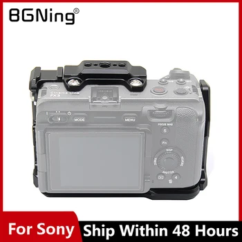 Каркас Ручной Видеокамеры для Sony FX30 /FX3 Full Protective DSLR Cage Rig с Отверстиями для винтов 1/4 дюйма + 3/8 дюйма /Крепление для холодного Башмака
