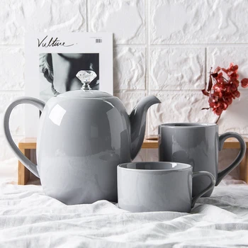 Украшение Фарфоровая чашка для чая и кофе, Кружка, Кофейный набор с чайником, Набор керамических чайных чашек для домашнего сада