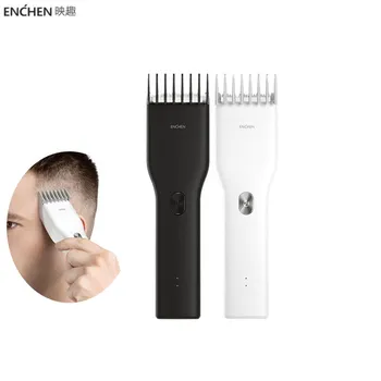 Электрическая машинка для стрижки волос Youpin Enchen Boost USB, двухскоростной керамический резак, Триммер для волос с быстрой зарядкой для детей и взрослых