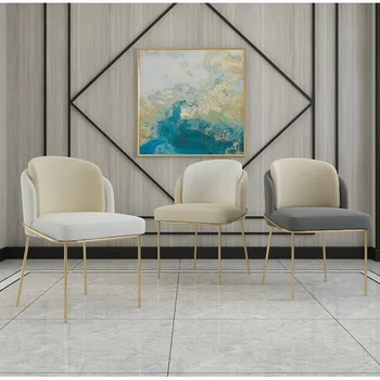 Современный стул для столовой отеля, обитый из Китая, популярная дизайнерская мебель для отелей, качественный французский обеденный кожаный стул