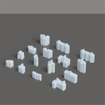 10 шт./лот пластиковая модель здания в масштабе 1/2000 для макета поезда или наборы строительных игрушек