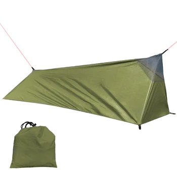 Походная палатка, открытый походный спальный мешок, легкая палатка для одного человека с москитной сеткой, открытый спальный мешок