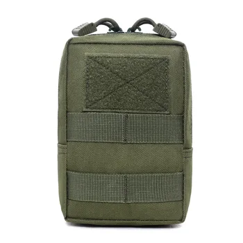 Многофункциональная уличная военно-тактическая поясная сумка 1000D EDC Molle Для инструментов, Поясная сумка на молнии, Аксессуар, прочный Поясной чехол