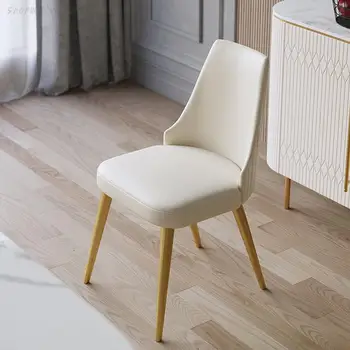 Роскошный обеденный стул со спинкой Современный Модный Европейский Обеденный стул высокого качества Элегантные кухонные принадлежности для дома