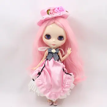 2017 кукла blyth с обнаженным телом, розовая фабричная кукла с длинными волосами, подходит для DIY 1515