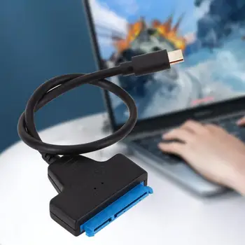 Кабель-конвертер Plug Play ПВХ USB 3.1 Type-C для Жесткого Диска SATA III Кабель-Адаптер для Компьютеров Поддержка Внешнего Адаптера 