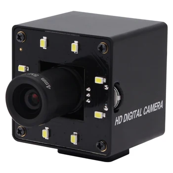 ELP 4 мм Объектив Star Light HD Камера 1080P 30 кадров в секунду IMX322 Камера с Низкой Освещенностью Без Драйвера USB С Белым Светодиодом Ночного Видения