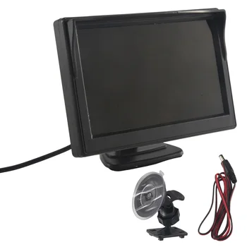 5-Дюймовый Монитор с HD-экраном 800X480 TFT LCD с Двойным Монтажным Кронштейном для Резервной Камеры Автомобиля/Заднего Вида/DVD/Медиаплеера
