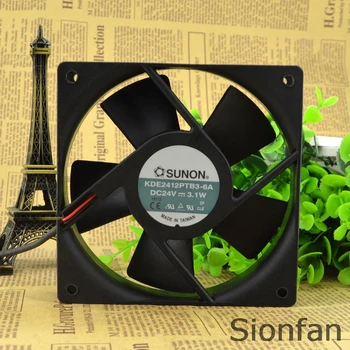 Для SUNON standard 12025 24 В 3,1 Вт 12 см инверторный вентилятор охлаждения KDE2412PTB3-6A Тестовый Рабочий