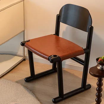 Обеденные стулья из скандинавского дерева, Современный Минималистичный Дизайнерский стул для отдыха в спальне, Эргономичная Уличная Кухонная мебель Cadeiras