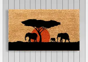 Коврики Elephant Grassland и Sunset Carpet для пола