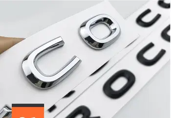 10x ABS Хромированный задний логотип Эмблемы Украшения Хвост Наклейка на багажник Надписи Буквы для Фольксваген SCIROCCO
