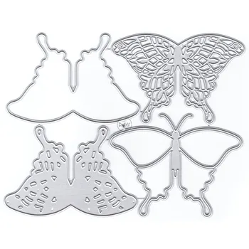 DzIxY Shadow Butterfly Штампы для Резки Металла для Изготовления Открыток Наборы Штампов Для Тиснения Бумаги Альбомные Поделки 2023 Новые Шаблоны Трафареты