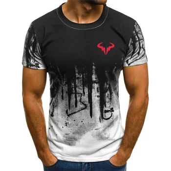 Мужская футболка с 3D-принтом 2023, мужская модная футболка с коротким рукавом, летняя футболка с круглым вырезом, модная повседневная футболка,